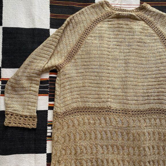 NWT Bob Timberlake Tapioca Crochet Knit Open Cardigan. Size Medium. Boho. Summer - Picture 15 of 16